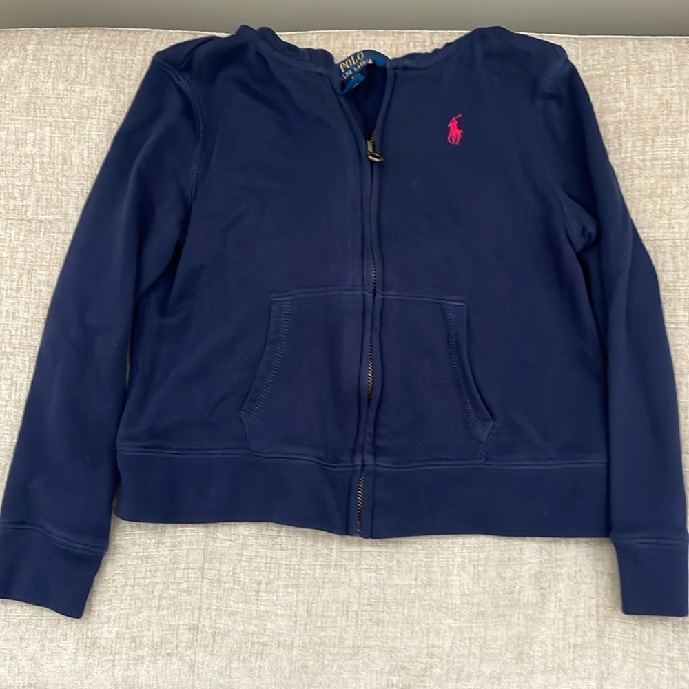Girls zippered hoodie.